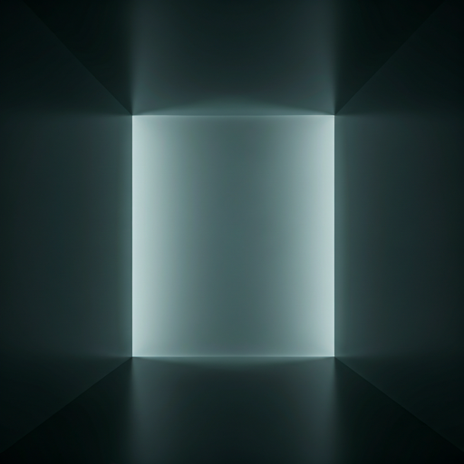 Minimalist architectural void showing deep shadows and clean edges.
