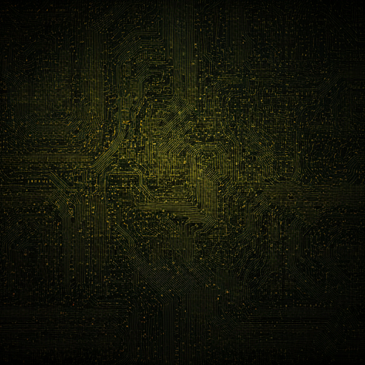 Aerial view of a city grid at dusk, looking like a circuit board.